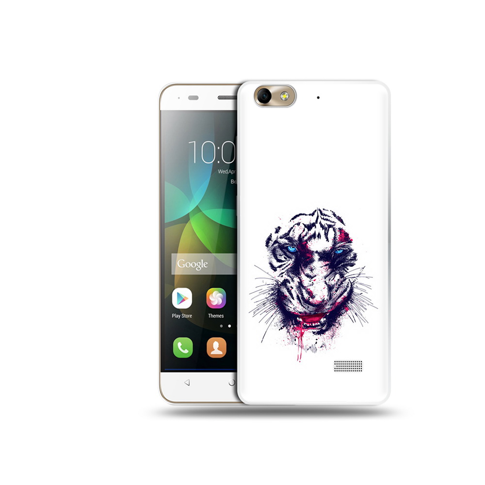 

Чехол MyPads Tocco для Honor 4C безумный тигр (PT10946.43.228), Прозрачный, Tocco