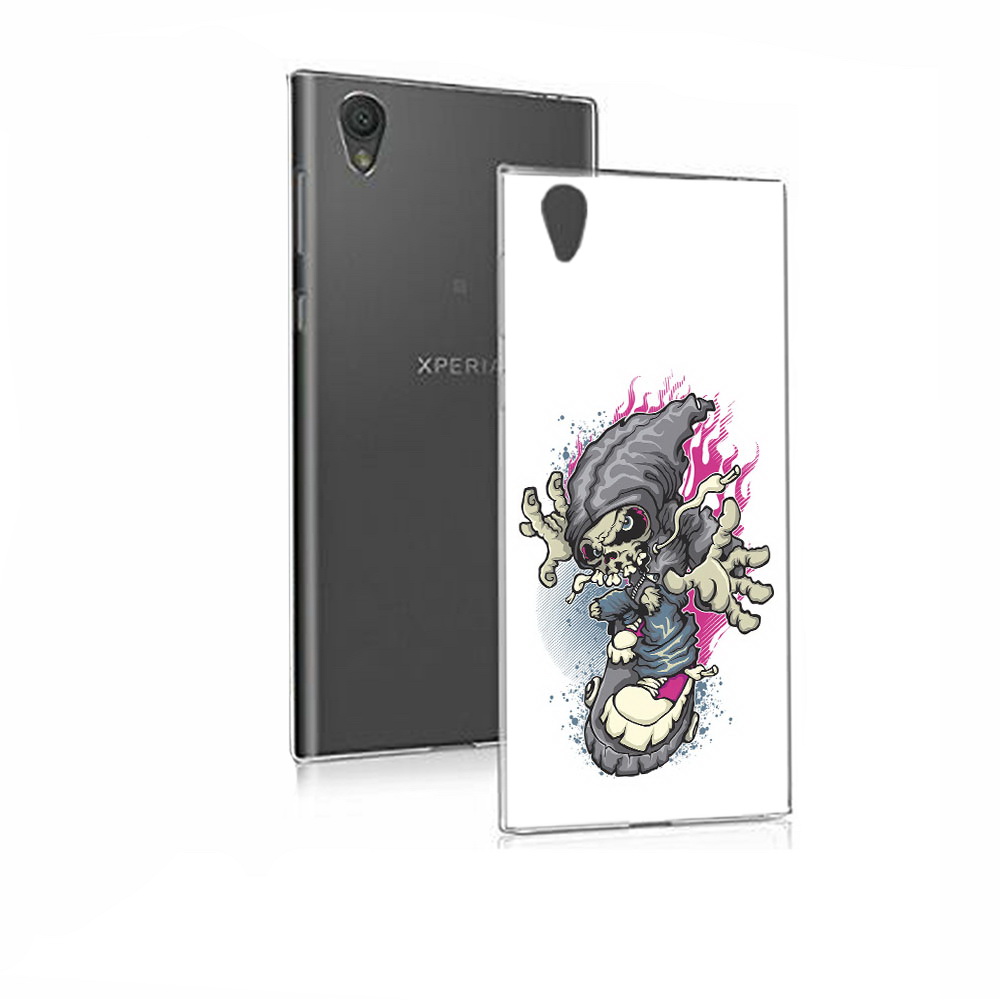 

Чехол MyPads Tocco для Sony Xperia E5 нарисованный скелет на скейт борде (PT50363.248.512), Прозрачный, Tocco