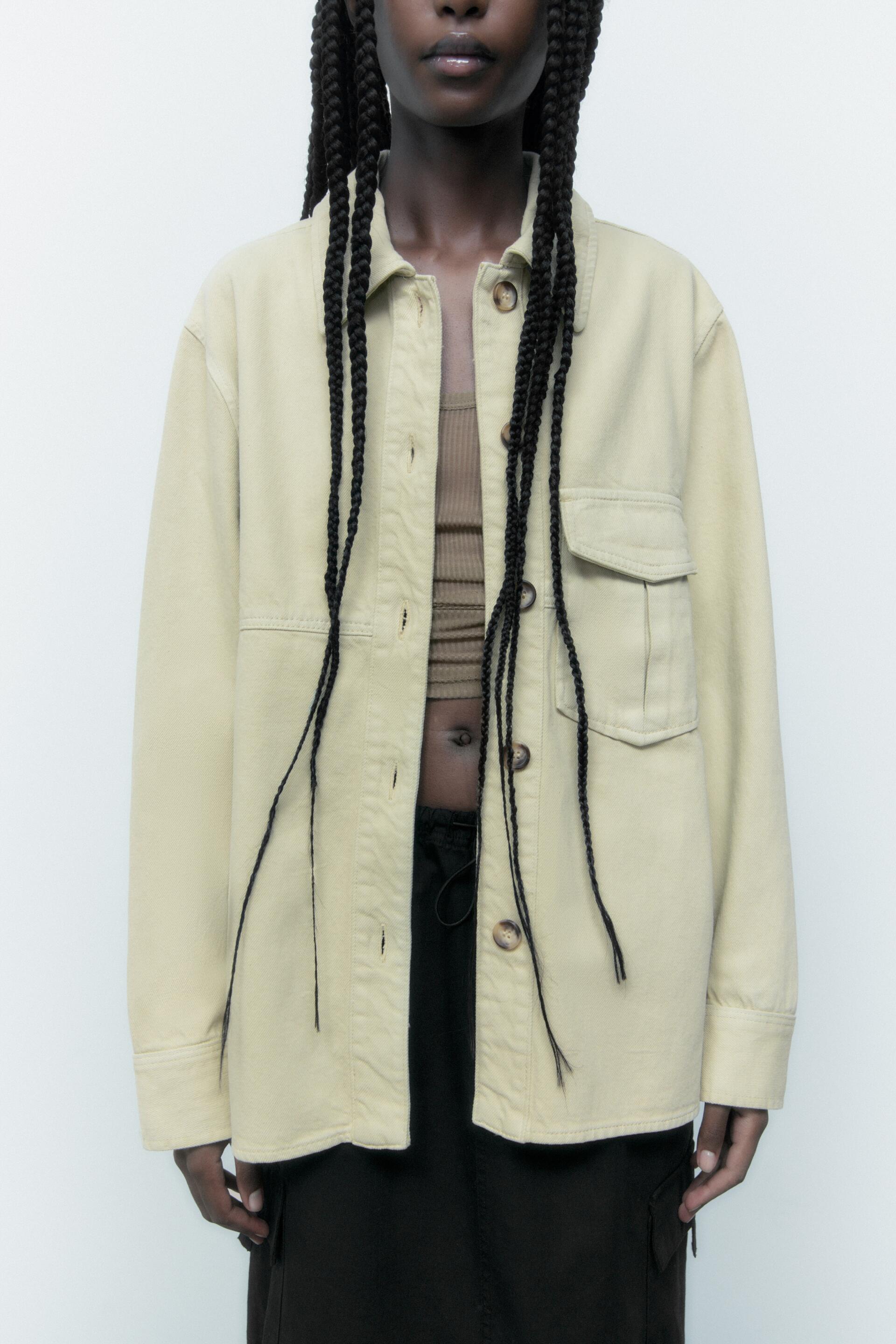 

Рубашка женская ZARA 02674806 зеленая S (доставка из-за рубежа), 02674806