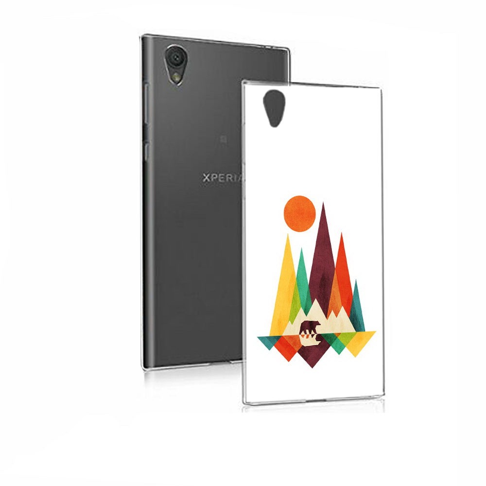 

Чехол MyPads Tocco для Sony Xperia E5 нарисованные горы с медведем (PT50363.248.506), Прозрачный, Tocco