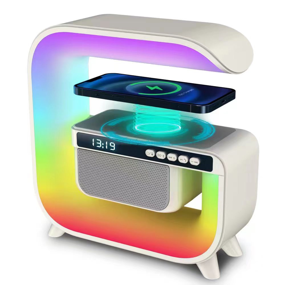 

Умная смарт лампа с зарядкой и Bluetooth колонкой и часами Xpx G3