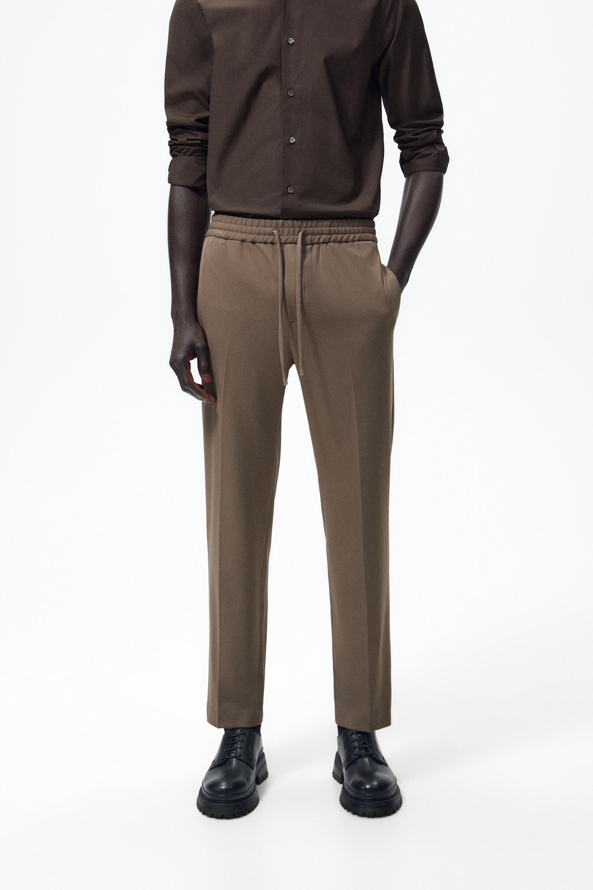 

Брюки мужские ZARA 02674320 коричневые L (доставка из-за рубежа), 02674320