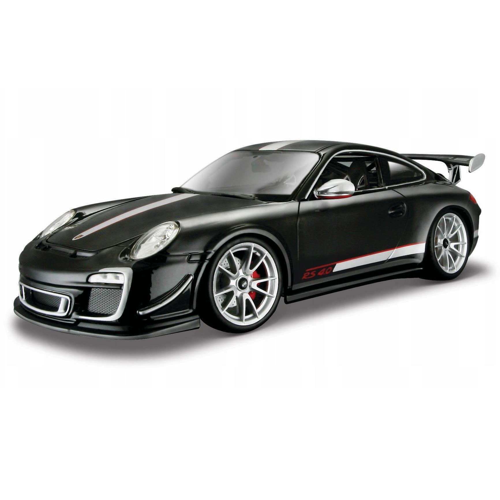 

Машинка металлическая Bburago Porsche 911 GT3 RS 4.0, 1:18, черная, 911 GT3 RS 4.0