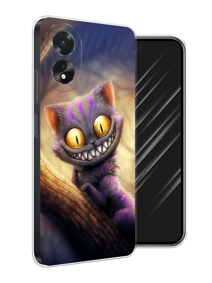 

Чехол Awog на Oppo A38 "Cheshire Cat", Фиолетовый;желтый, 2515350-1