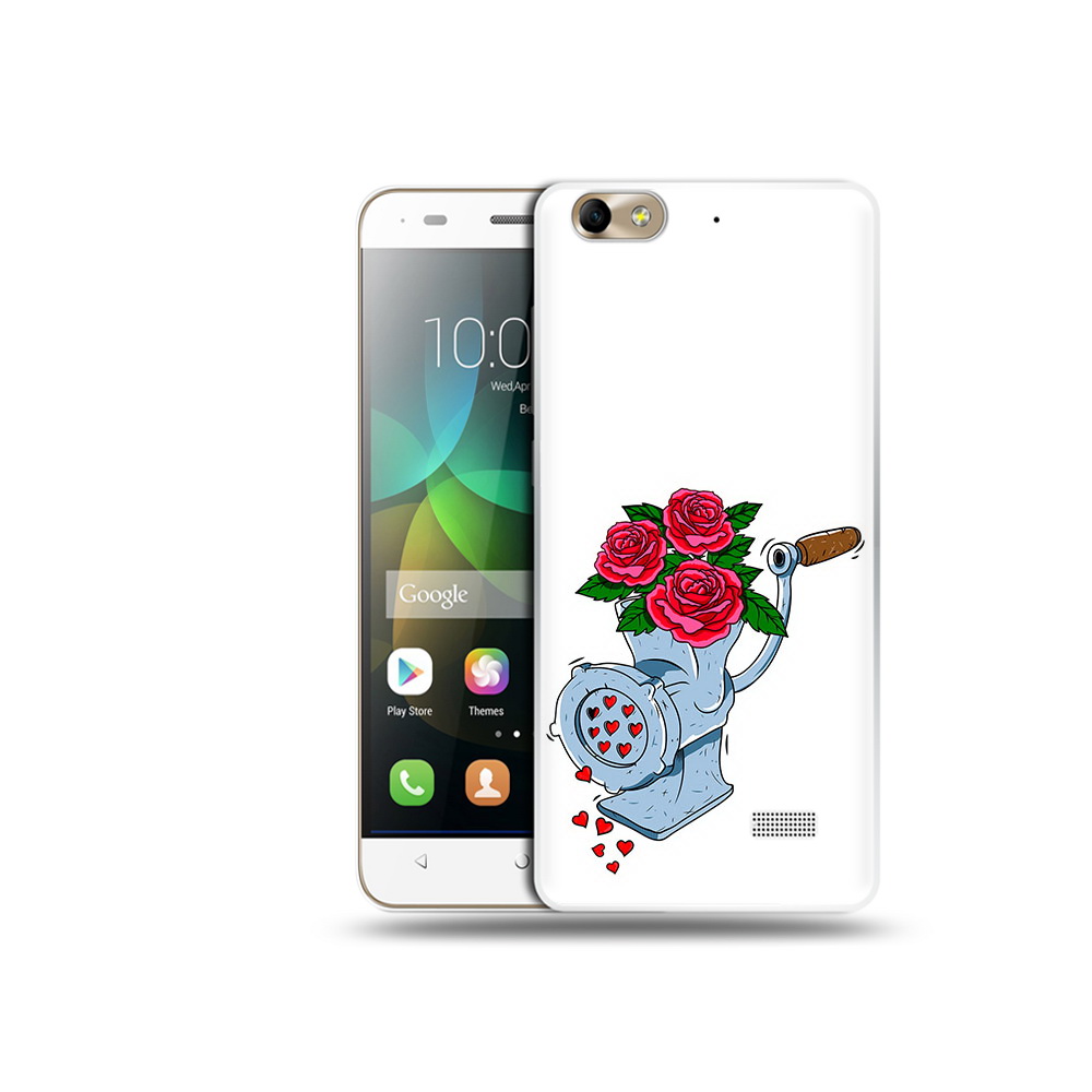 

Чехол MyPads Tocco для Honor 4C Цветочные сердца (PT10946.43.199), Прозрачный, Tocco