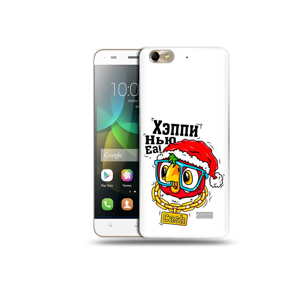 

Чехол MyPads Tocco для Honor 4C Хэппи нью еа (PT10946.43.196), Прозрачный, Tocco