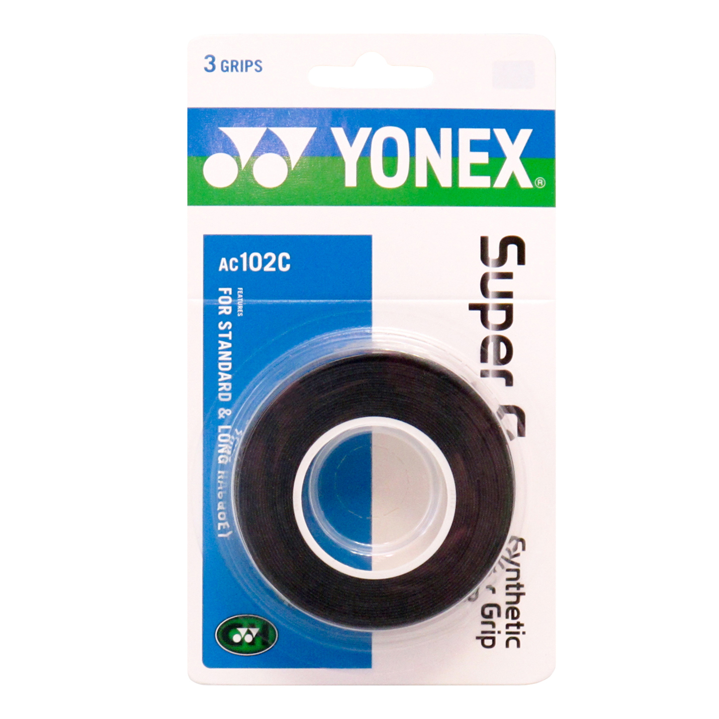 Лента для обмотки ракетки Yonex Super Grap AC102EX-3 (3шт.) Black