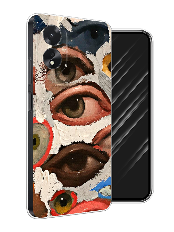 

Чехол Awog на Oppo A38 "Глаза масляная живопись", Серый;бежевый;красный, 2515350-1