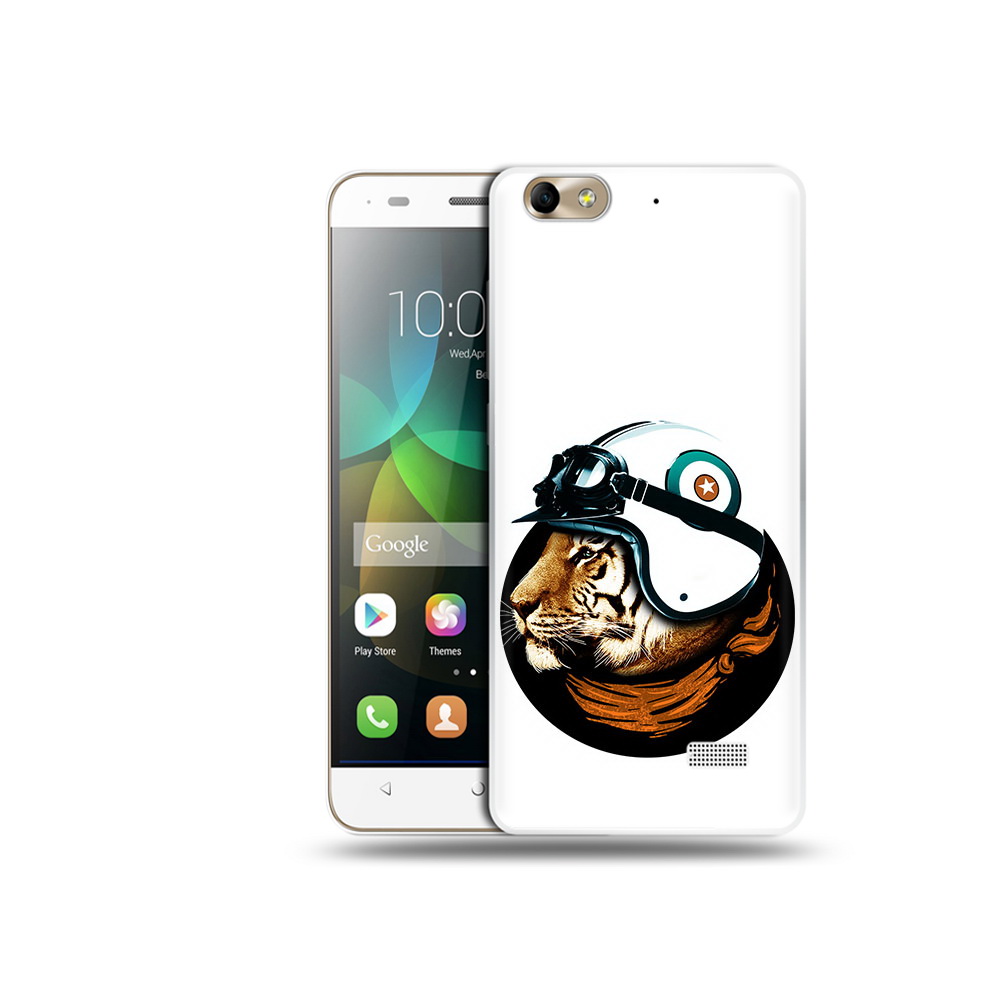 

Чехол MyPads Tocco для Honor 4C Тигр в шлеме (PT10946.43.171), Прозрачный, Tocco