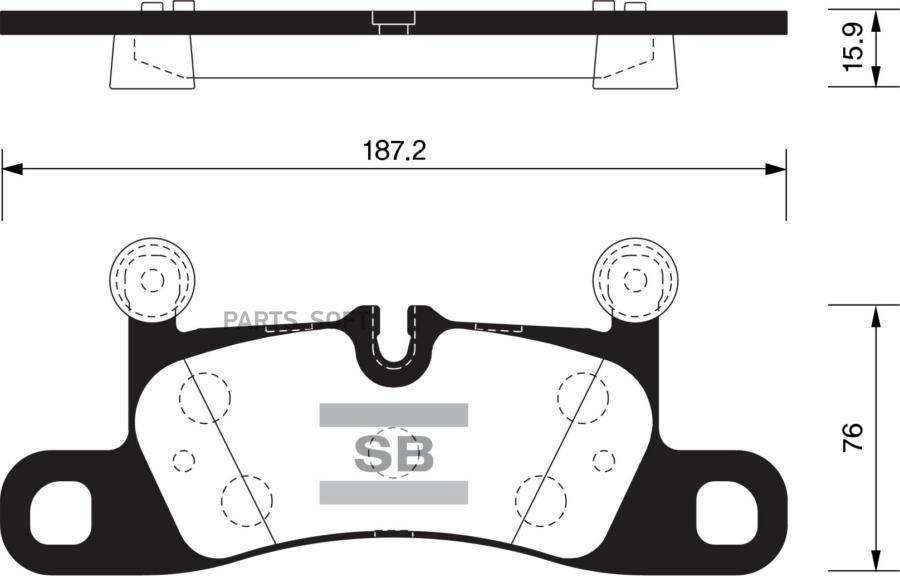 

Колодки Задние Porsche Cayenne/Vw Touareg 2010-> Sangsin Brake Sp2319 Sangsin brake арт. S