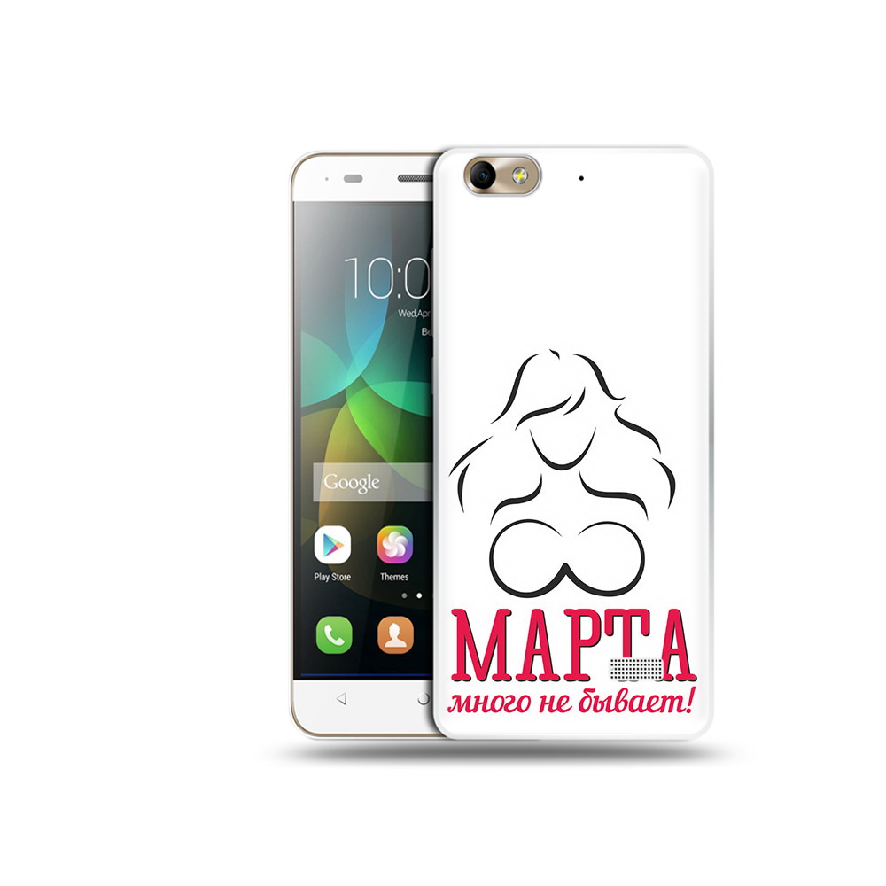 

Чехол MyPads Tocco для Honor 4C 8 марта много не бывает (PT10946.43.17), Прозрачный, Tocco