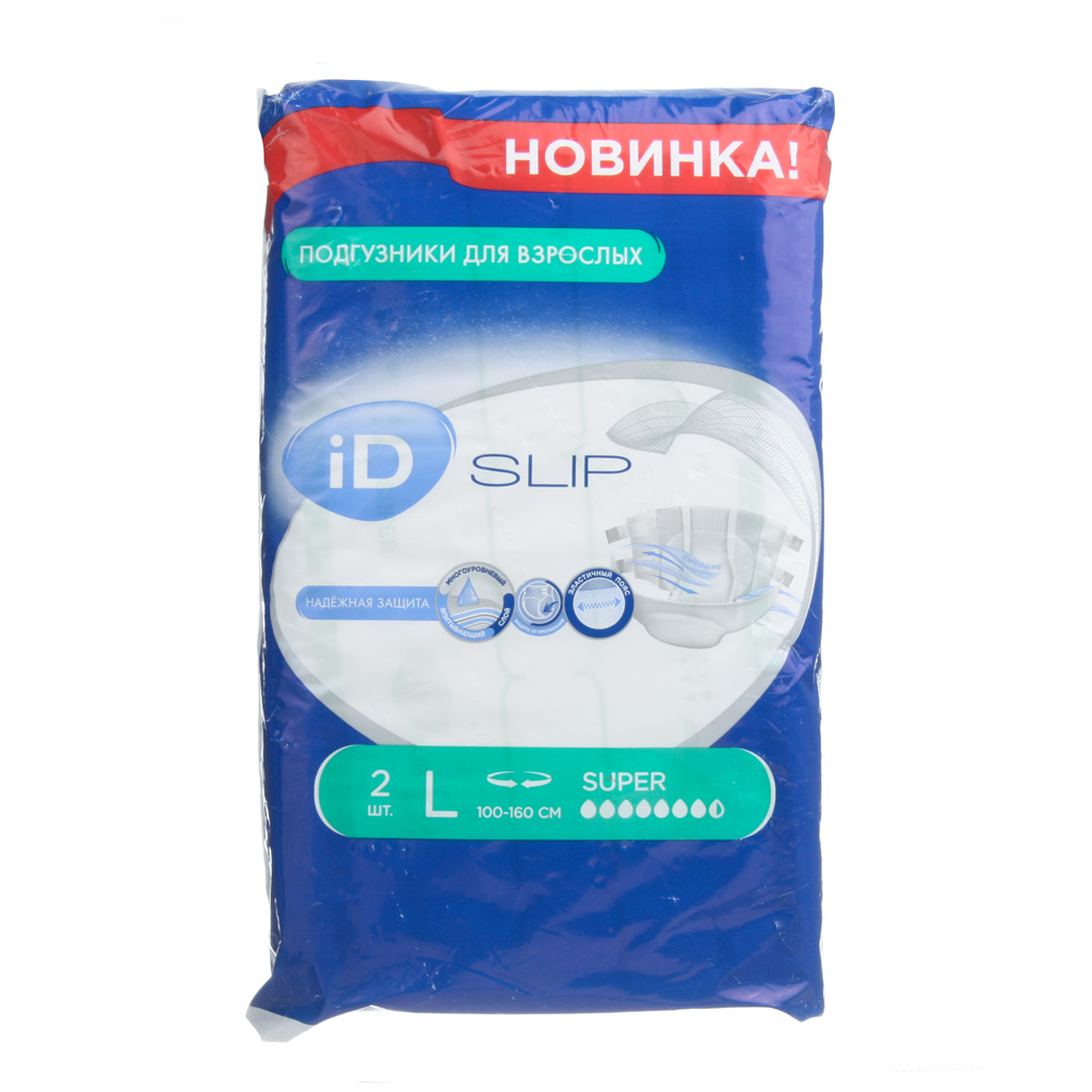 

Подгузники для взрослых Ontex iD Slip р.L 2 шт.