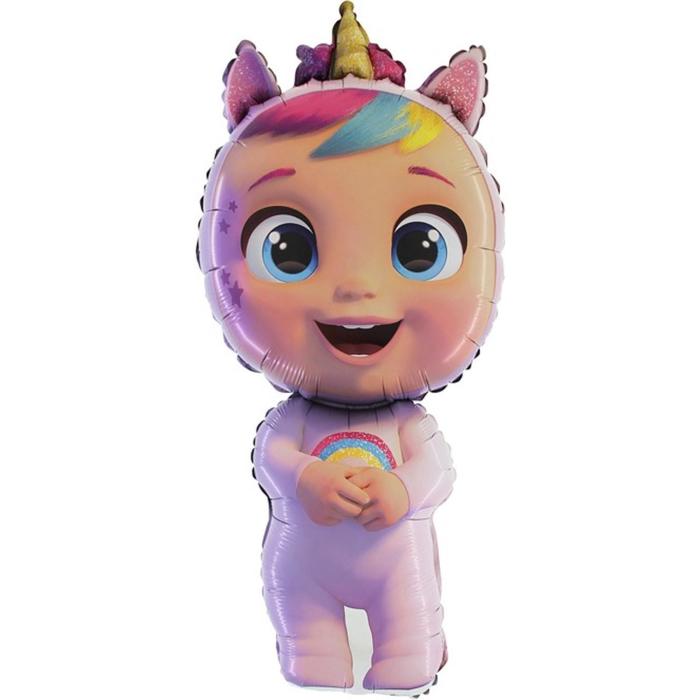 

Шар фольгированный 40" фигура "Кукла Cry Babies" 1 шт., Разноцветный