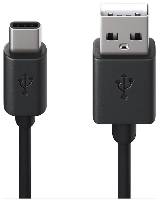 фото Кабель red line usb-type-c, 1.5а, черный (мягкий футляр)