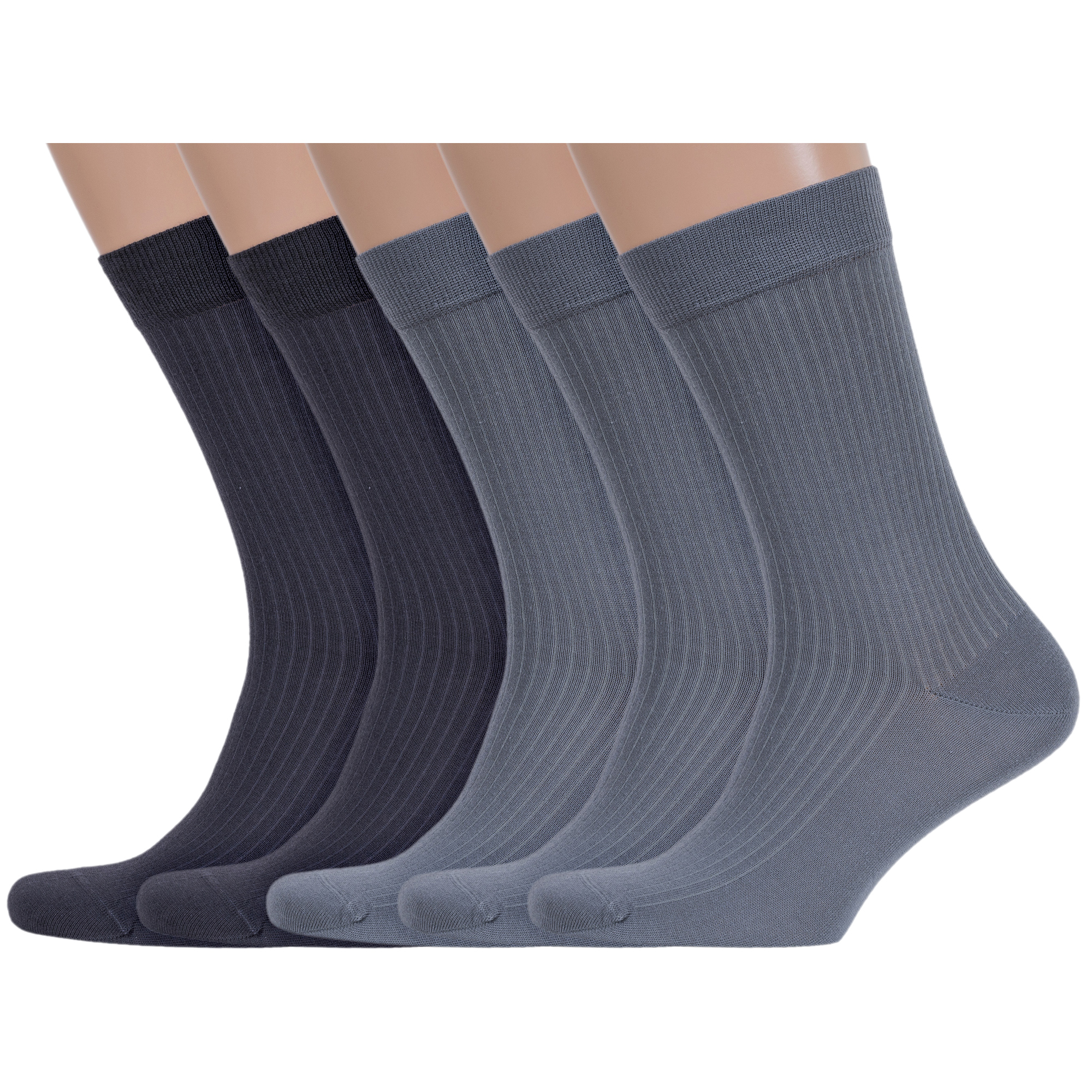 

Комплект носков мужских Rusocks 5-М3-13718 серых 27, 5-М3-13718