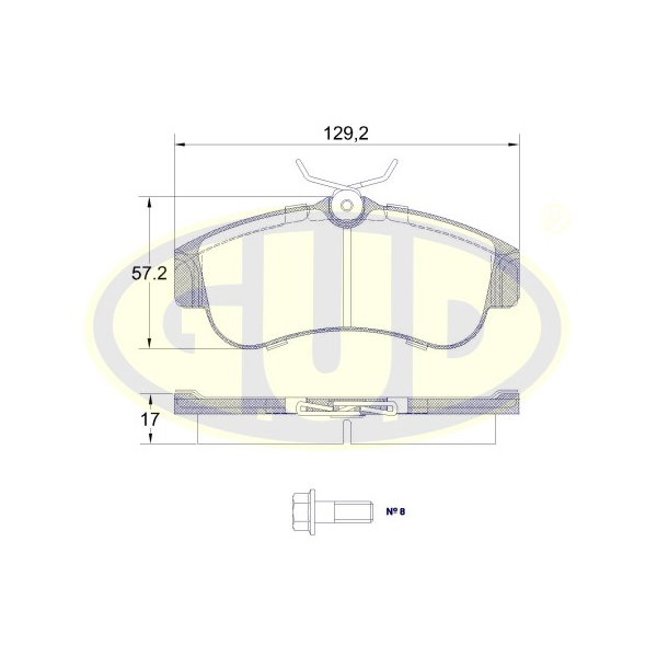 Колодки тормозные передние nissan primera/almera 1.5-2.2d 90-