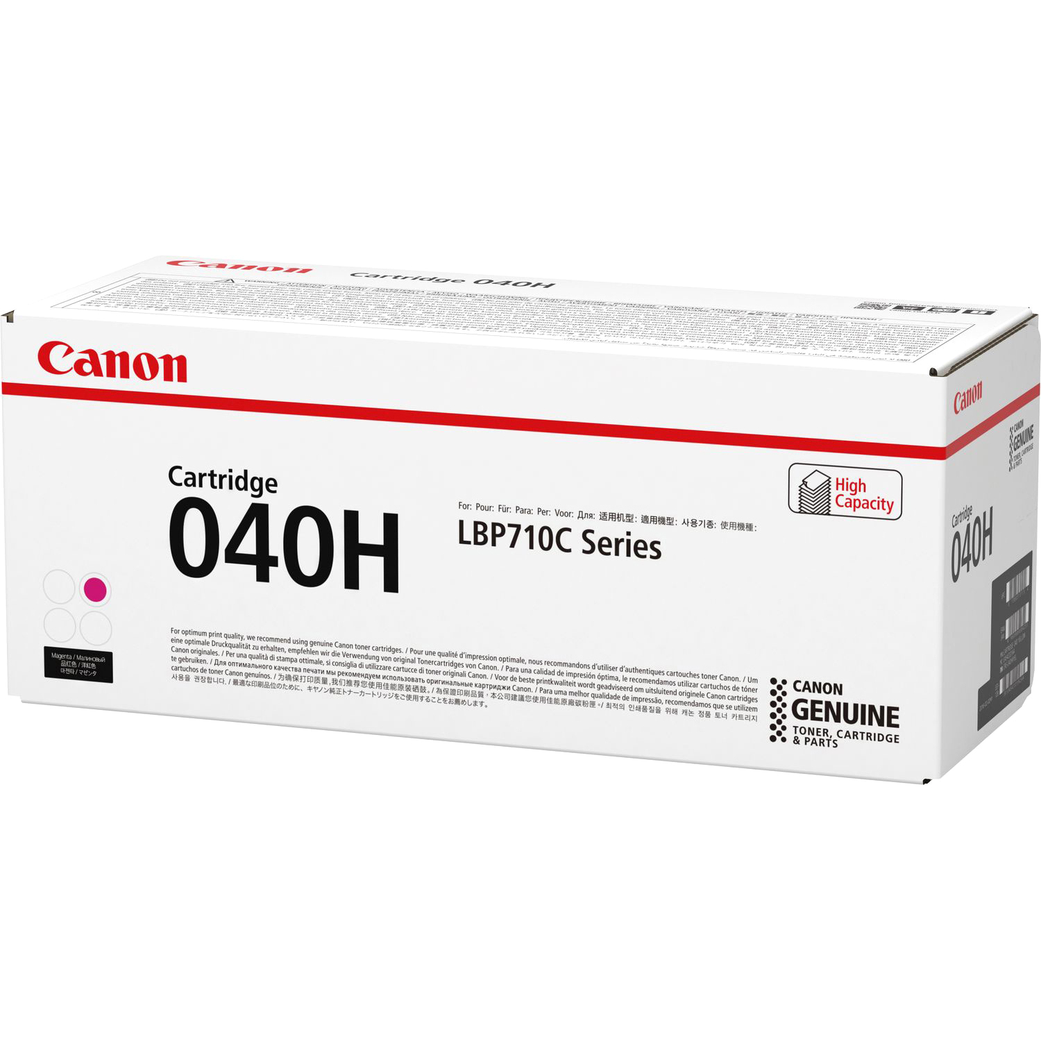 

Картридж для лазерного принтера Canon 040 H (0457C002AA) пурпурный, 040 H