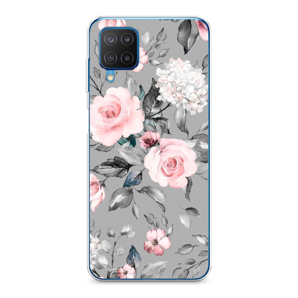 

Силиконовый чехол "Розы на сером" на Samsung Galaxy M12, 2102650-8