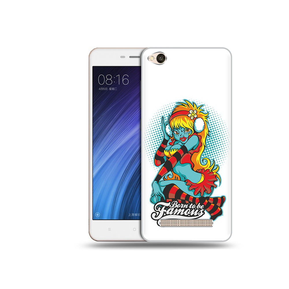

Чехол MyPads Tocco для Xiaomi Redmi 4A нарисованная девушка в наушниках (PT46130.318.498), Прозрачный, Tocco