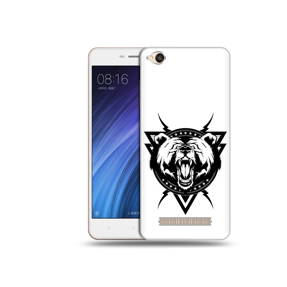 

Чехол MyPads Tocco для Xiaomi Redmi 4A медведь в треугольнике (PT46130.318.464), Прозрачный, Tocco