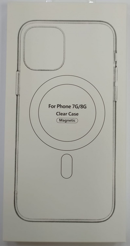 

Накладка для iPhone 7/8 силикон MagSafe Clear Case, Прозрачный