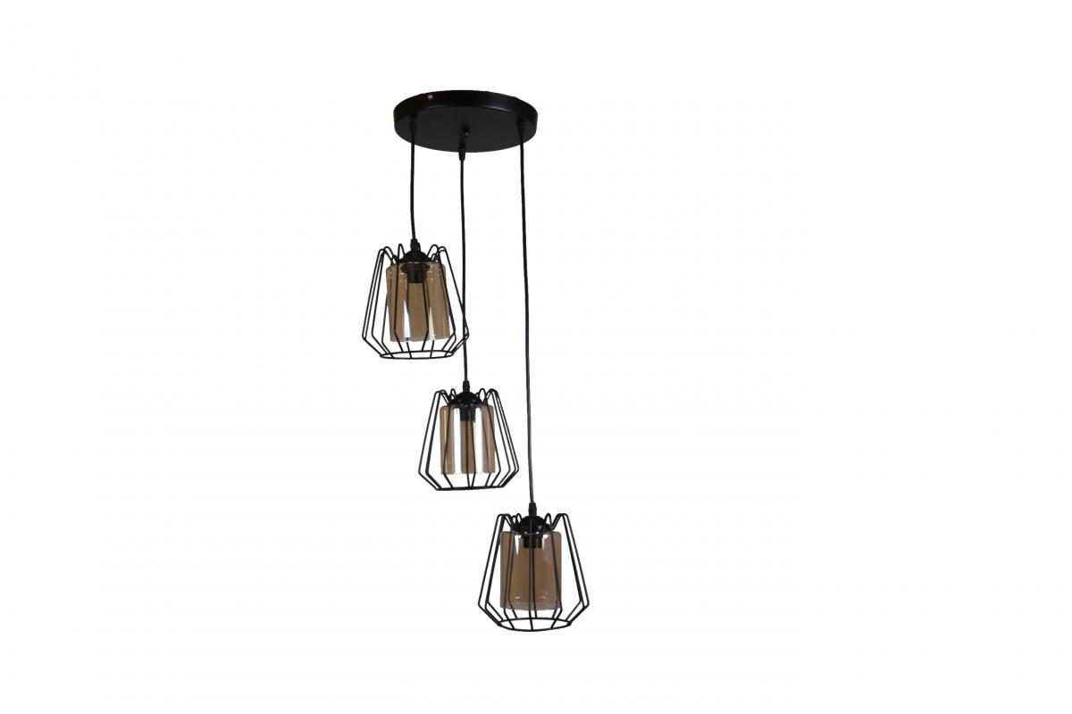 

Люстра потолочная Nina Lighting 2014/3 - A BK+BR люстра
