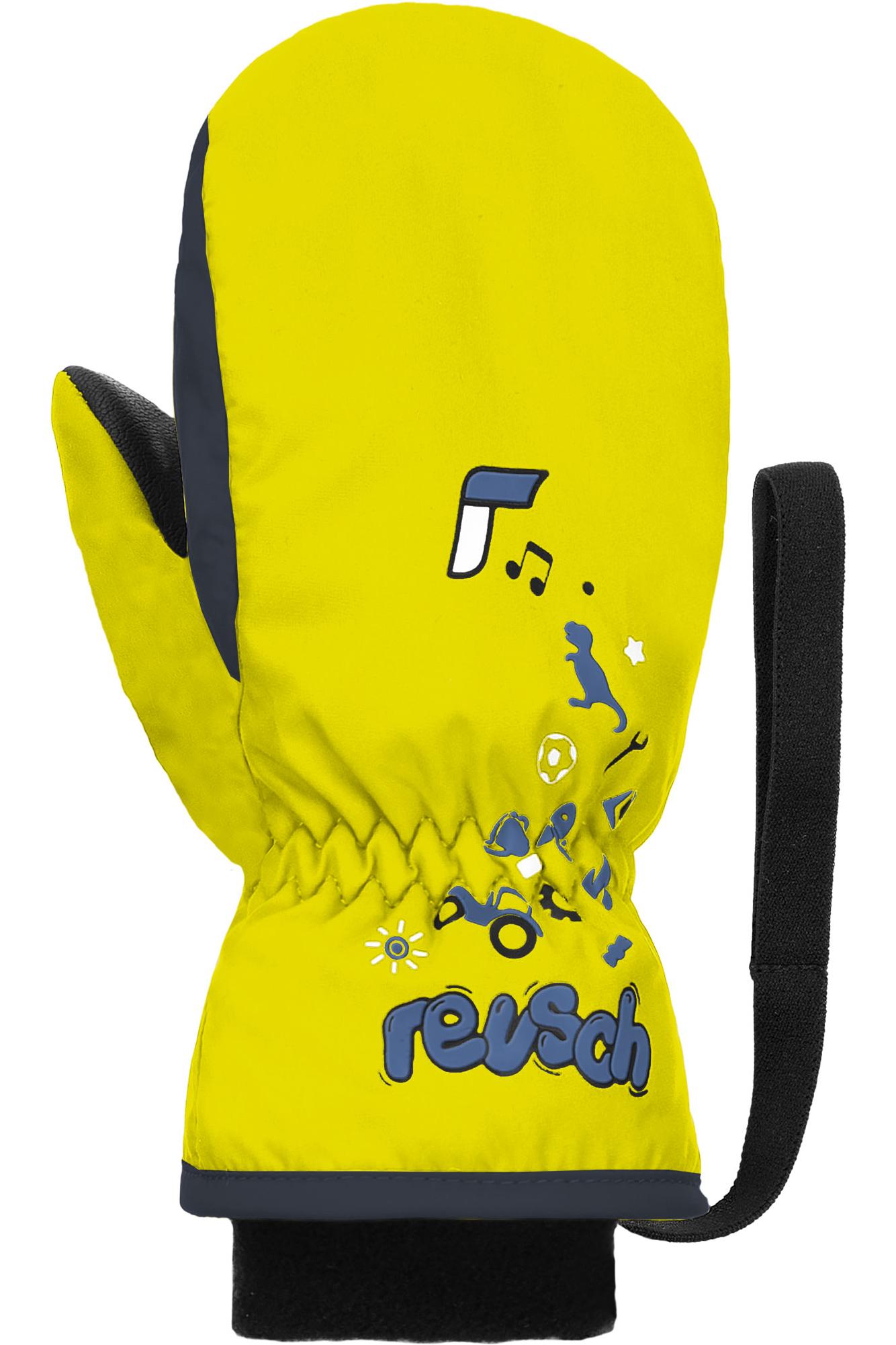 

Варежки детские Reusch Kids, желтый-синий, 15, Kids