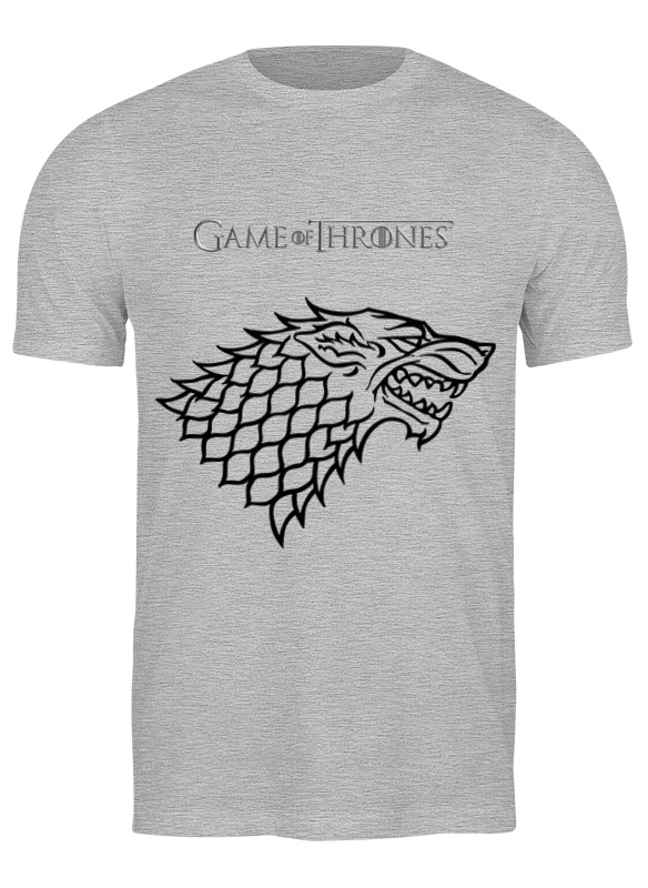 

Футболка мужская Printio Game of thrones :stark серая 3XL, Game of thrones :stark