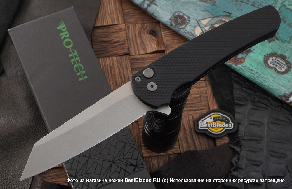 

Складной нож Pro-Tech Malibu Flipper Reverse Tanto 5205, Черный, Malibu Flipper Reverse Tanto