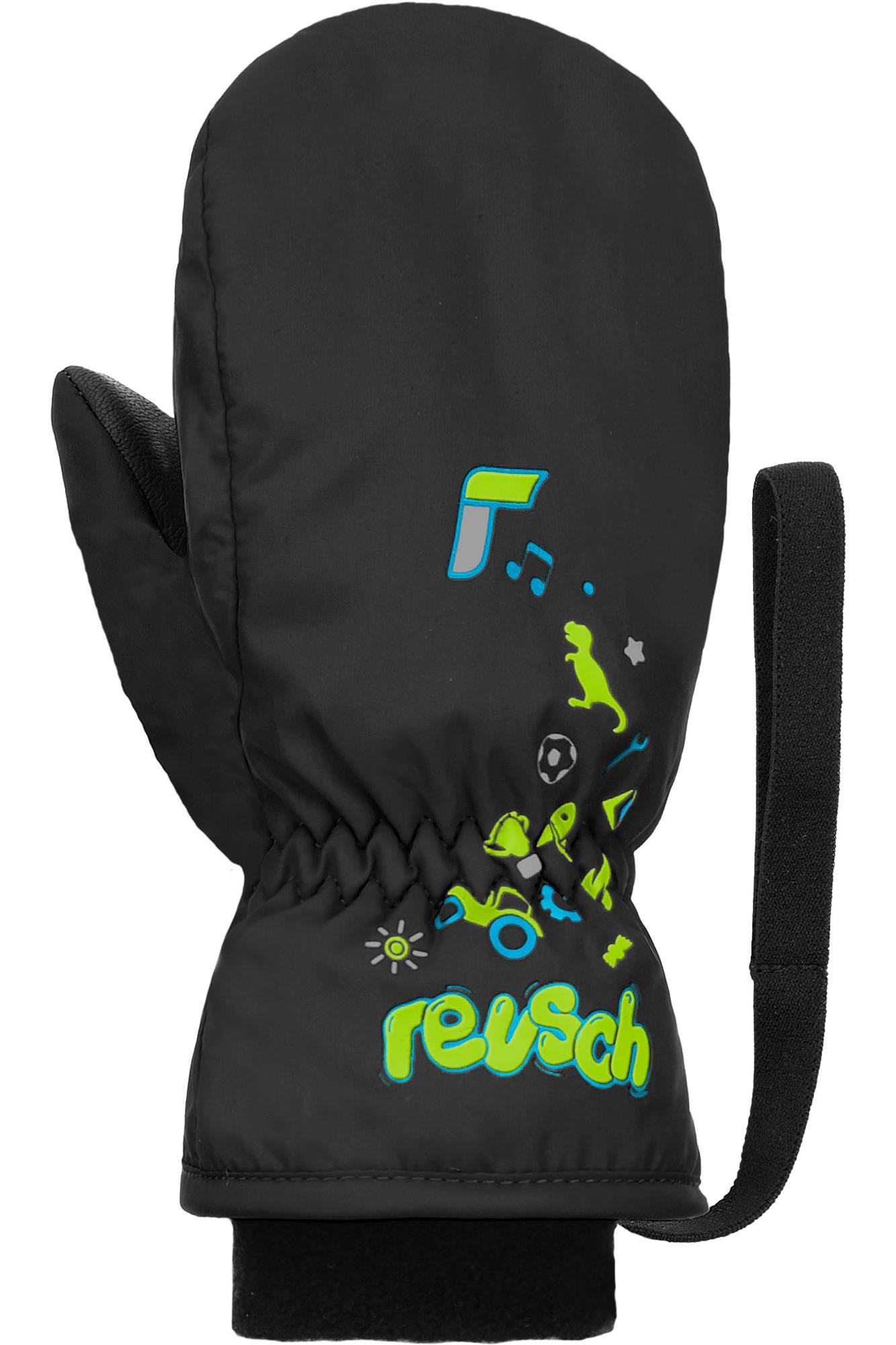 

Варежки детские Reusch Kids, зеленый-черный, 16, Kids