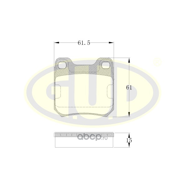 

Колодки тормозные задние opel omega a/b/vectra в 1.6-2.2dti 87-03 толщ 15.5мм
