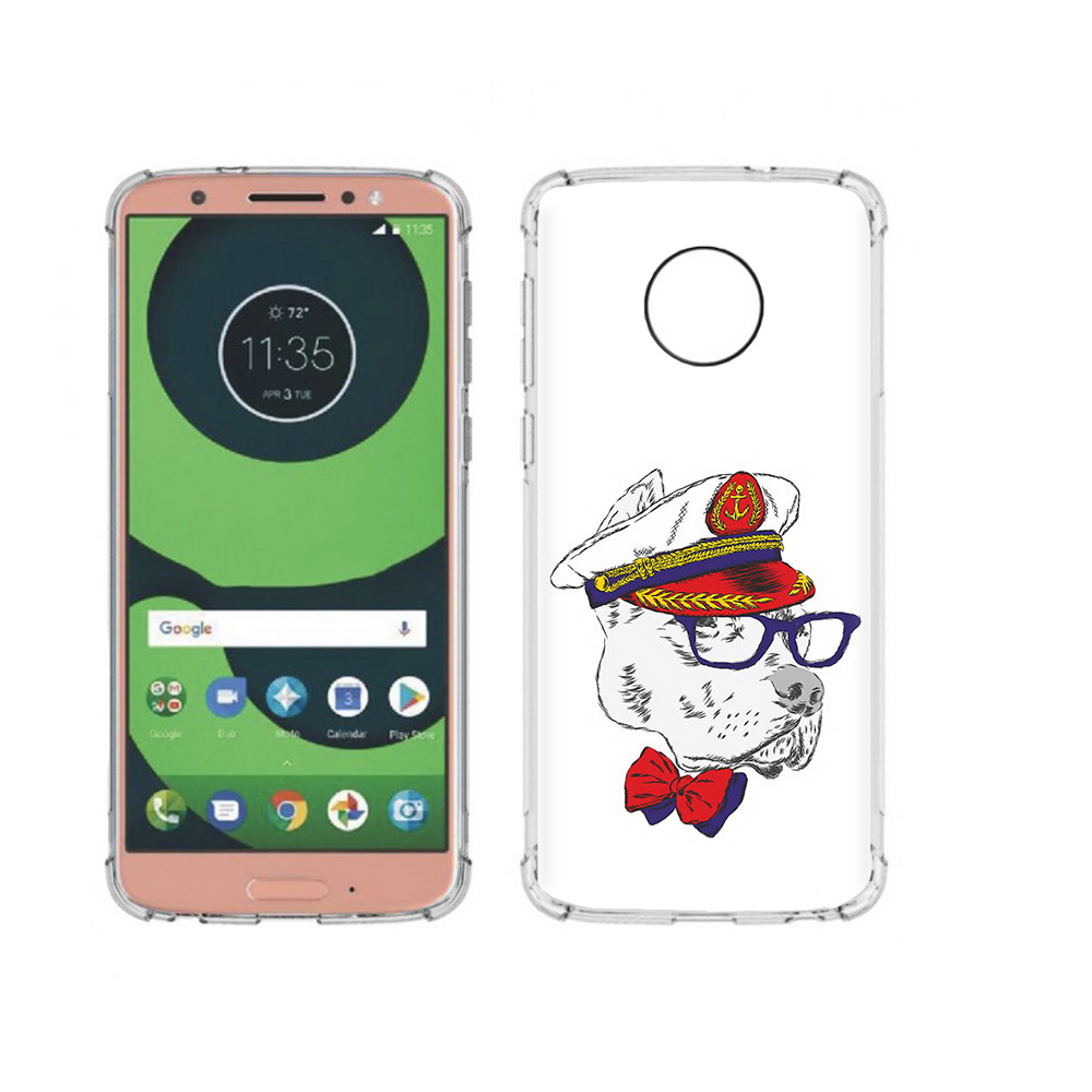 

Чехол MyPads Tocco для Motorola Moto G6 бульдог (PT99805.376.251), Прозрачный, Tocco