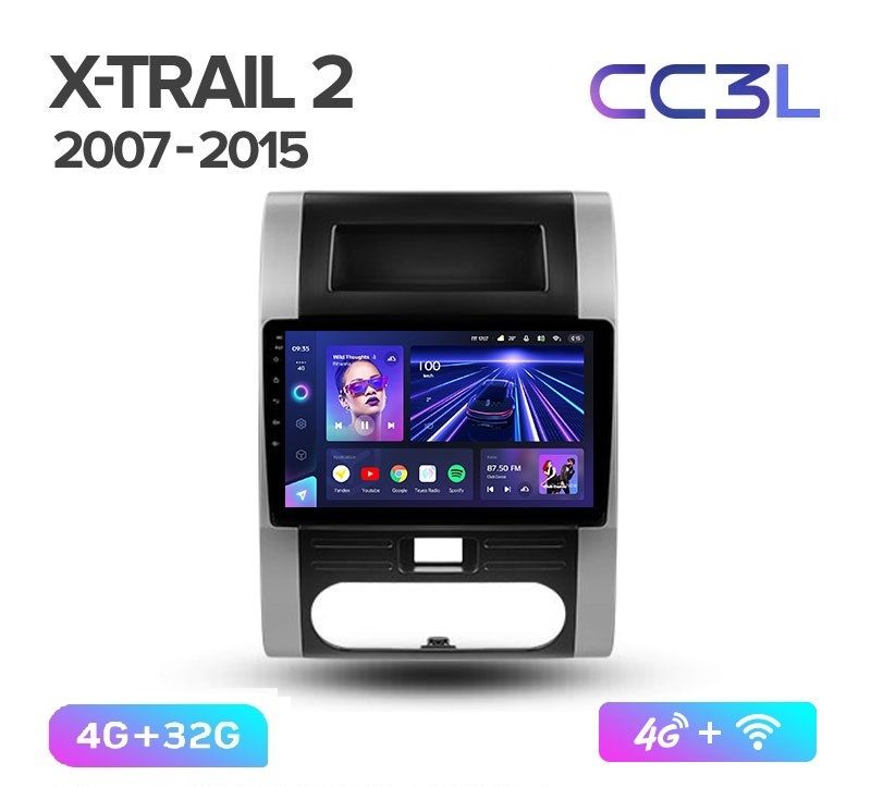 Магнитола TEYES NISSAN X-TRAIL T31 2007-2015 г 432ГБ 2290000₽