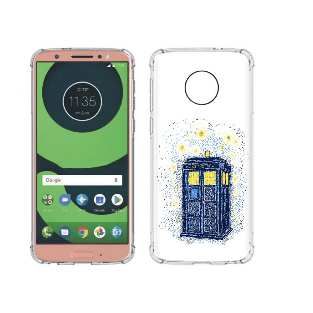 

Чехол MyPads Tocco для Motorola Moto G6 будка рисунок (PT99805.376.249), Прозрачный, Tocco