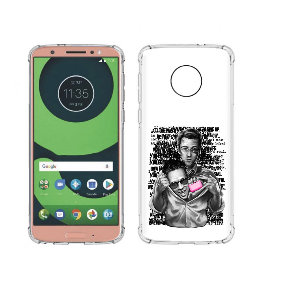 

Чехол MyPads Tocco для Motorola Moto G6 бойцовский клуб (PT99805.376.242), Прозрачный, Tocco