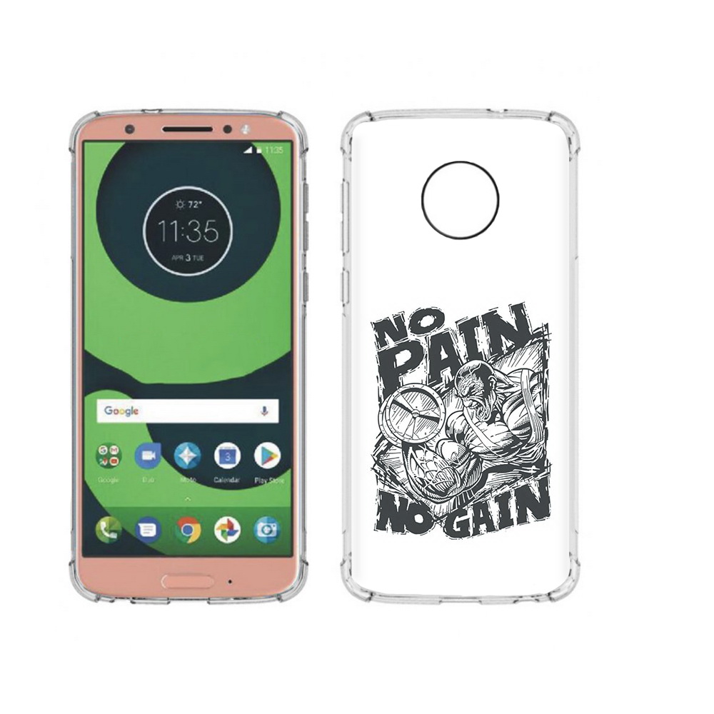 

Чехол MyPads Tocco для Motorola Moto G6 бодибилдинг тяжелая работа (PT99805.376.238), Прозрачный, Tocco