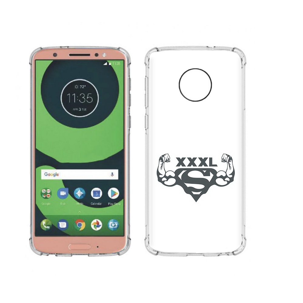 

Чехол MyPads Tocco для Motorola Moto G6 бодибилдинг супермен (PT99805.376.237), Прозрачный, Tocco