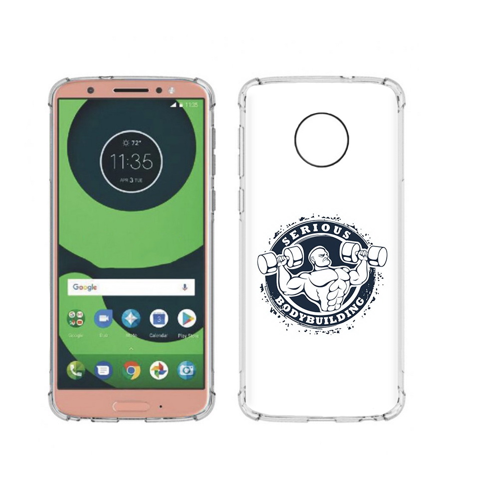 

Чехол MyPads Tocco для Motorola Moto G6 бодибилдинг воля к победе (PT99805.376.231), Прозрачный, Tocco
