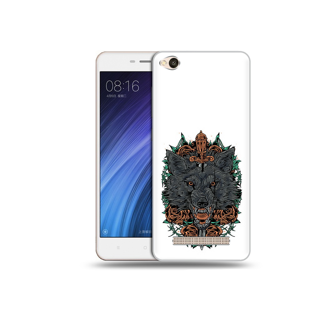 

Чехол MyPads Tocco для Xiaomi Redmi 4A красивый злой волк (PT46130.318.409), Прозрачный, Tocco