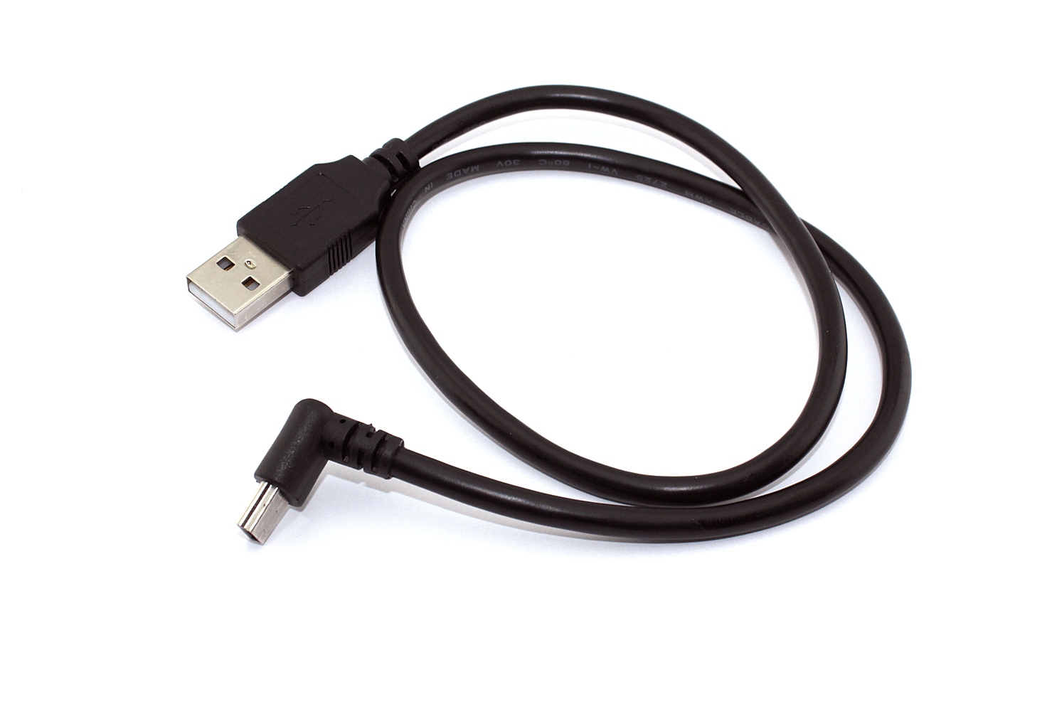 

Кабель USB Type A на Mini USB угол вниз 0,5 м, USB Type A на Mini USB угол вниз 0,5 м