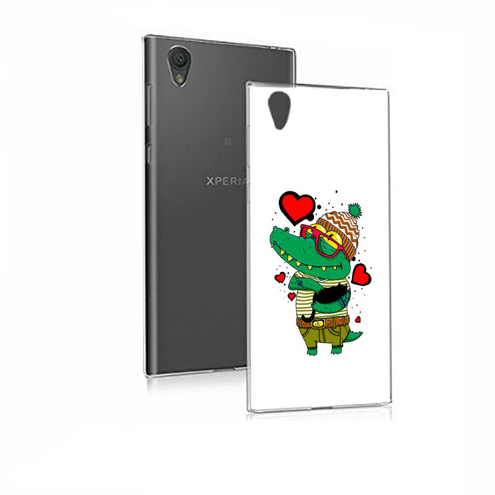 

Чехол MyPads Tocco для Sony Xperia E5 Влюбленный крокодил (PT50363.248.48), Прозрачный, Tocco