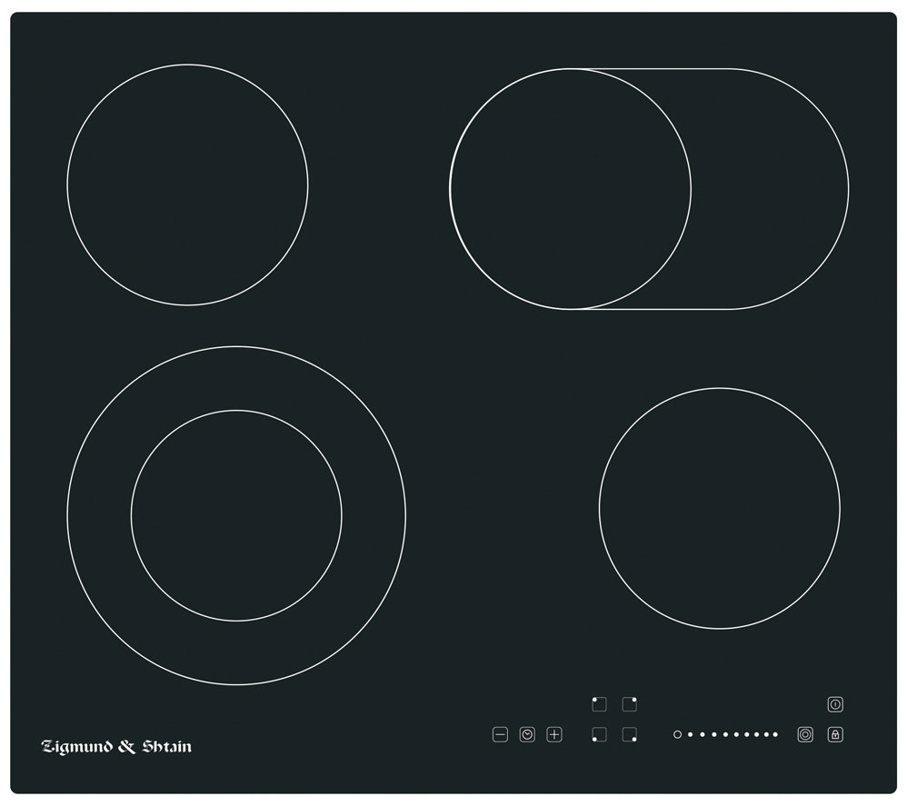 фото Встраиваемая варочная панель электрическая zigmund & shtain cn 40.6 b black