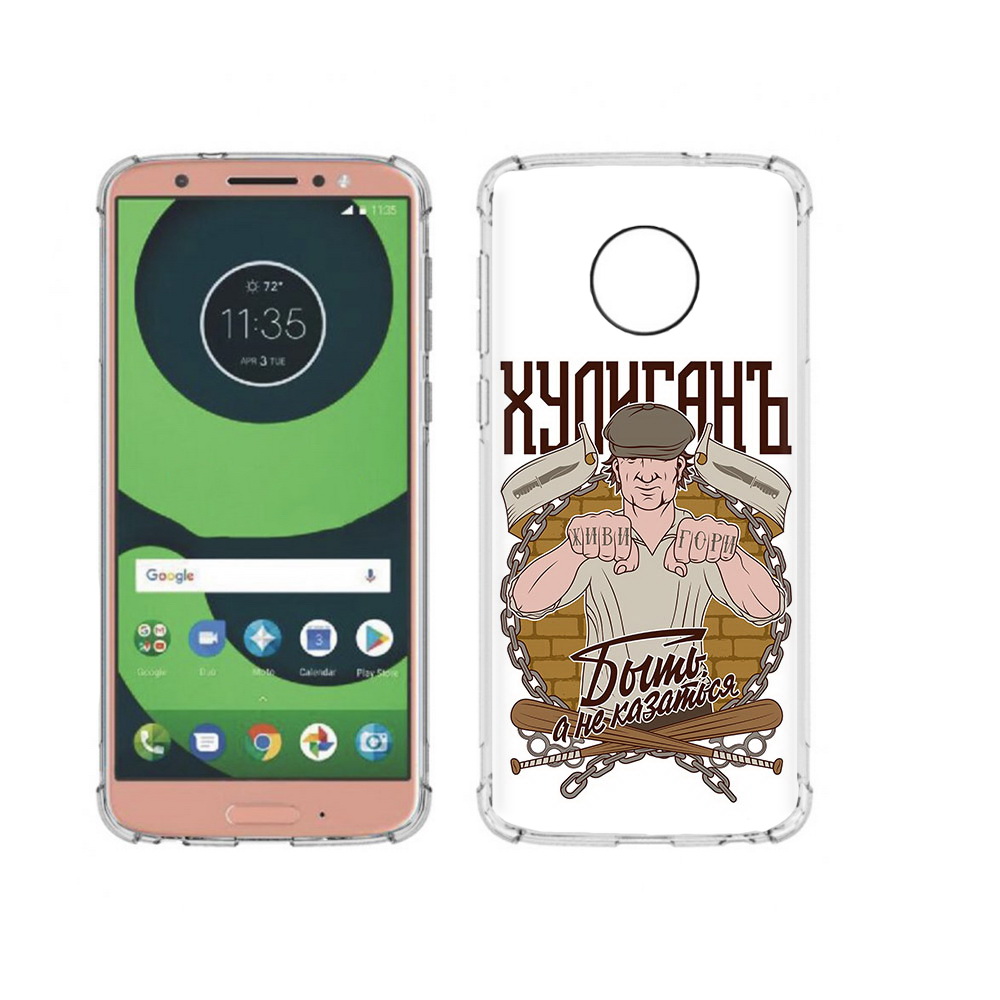 

Чехол MyPads Tocco для Motorola Moto G6 Хулиган (PT99805.376.192), Прозрачный, Tocco