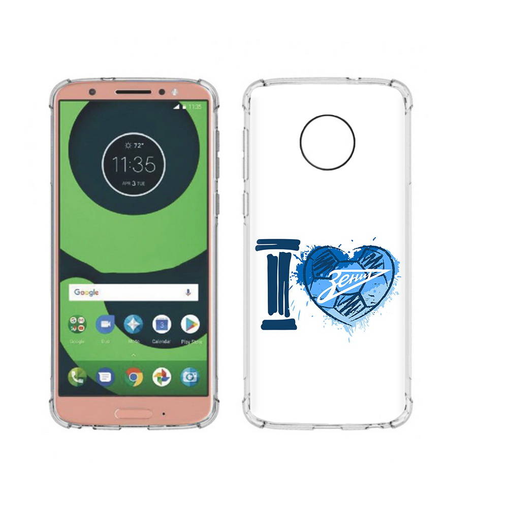 

Чехол MyPads Tocco для Motorola Moto G6 ФК я люблю зенит (PT99805.376.186), Прозрачный, Tocco