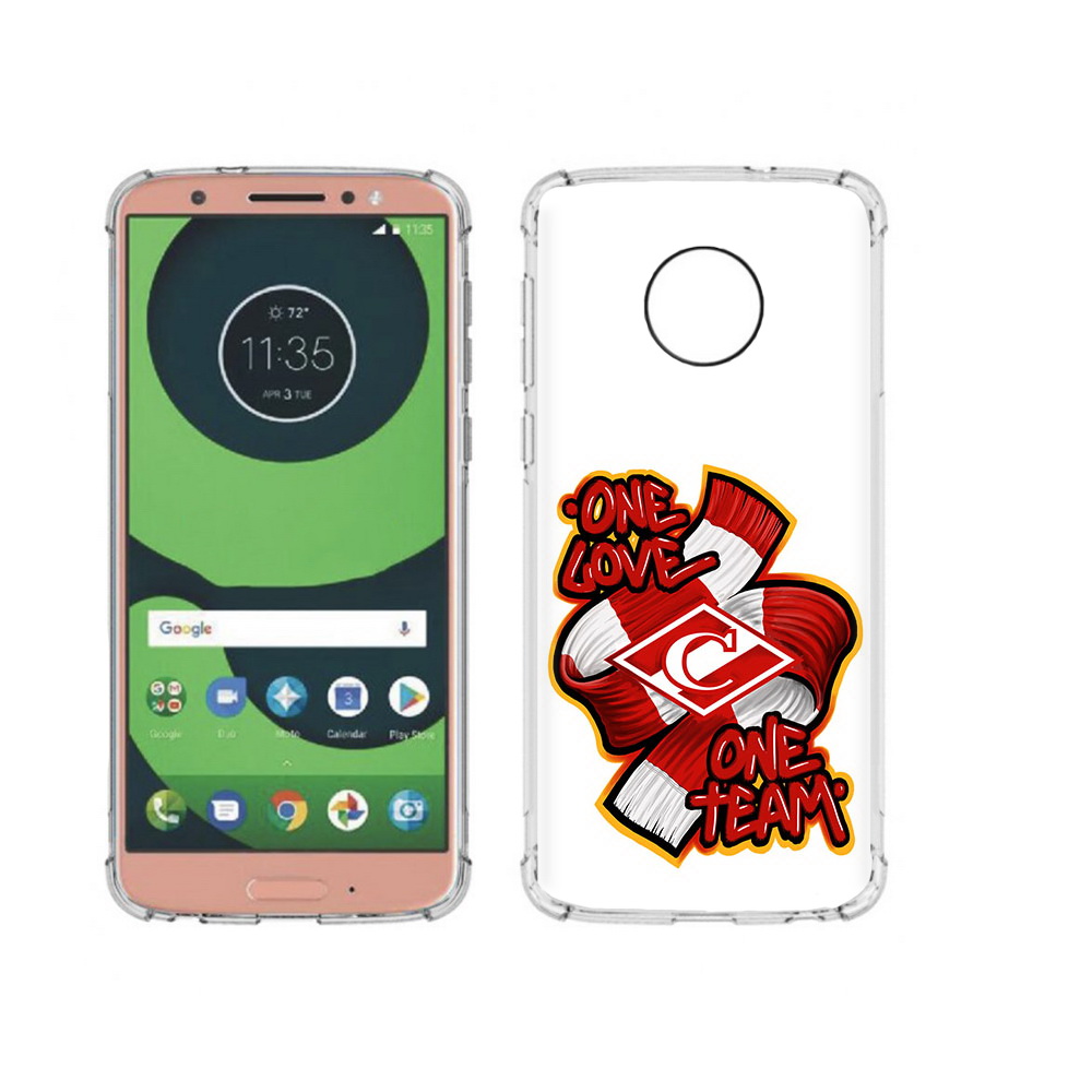 

Чехол MyPads Tocco для Motorola Moto G6 ФК спарак 1 любовь (PT99805.376.184), Прозрачный, Tocco