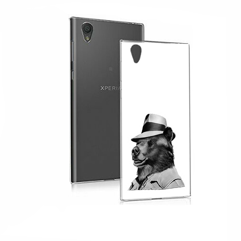 Чехол MyPads Tocco для Sony Xperia E5 медведь в шляпе (PT50363.248.465)