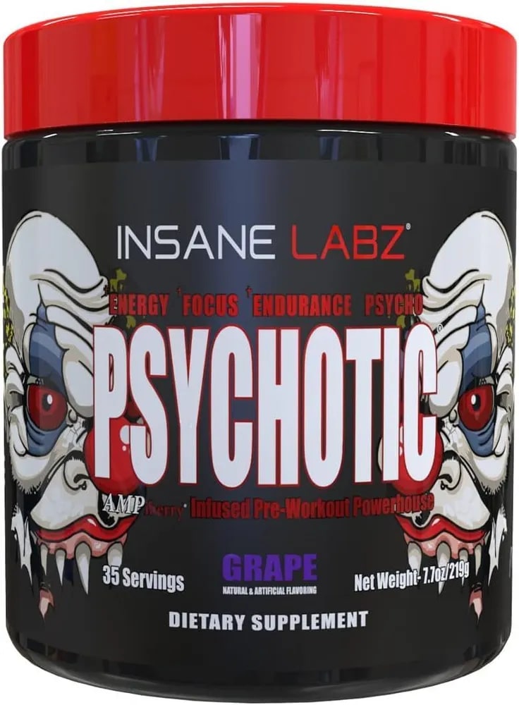 Предтренировочный комплекс Insane Labz Psychotic 215 г, Виноград