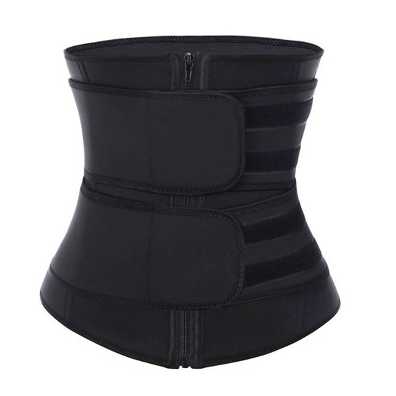 фото Корсет для тренировки waist training фитнес пояс для похудения, черный xl baziator