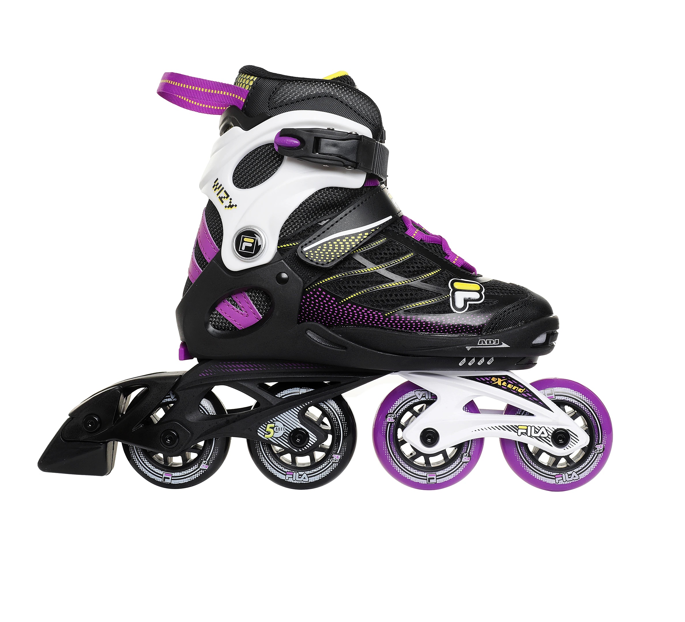 

010622185 Коньки роликовые FILA WIZY G BLACK/YELLOW/MAGENTA, CB-00006244