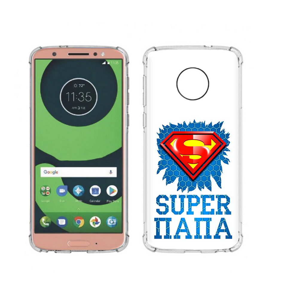 

Чехол MyPads Tocco для Motorola Moto G6 Супер Папа (PT99805.376.165), Прозрачный, Tocco